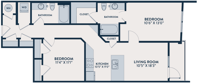 B2-Two Bedroom Two Bath - Infinity Midtown