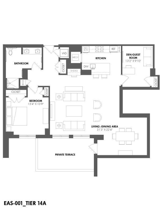 Floorplan - The Residences at Eastern Market