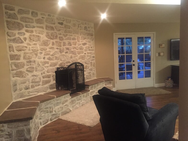 woodburning fireplace - 7012 E Redfield Rd