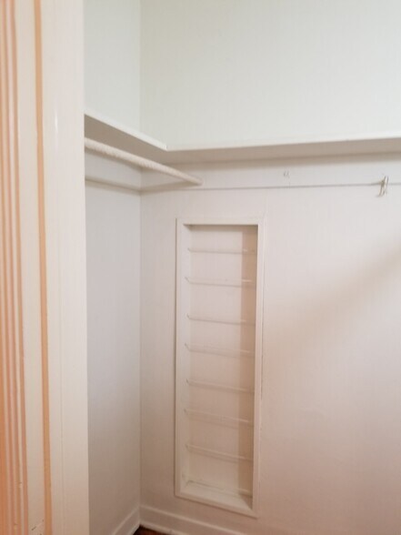 BEDROOM CLOSET WITH SHOE RACKS - 6328 Orange St