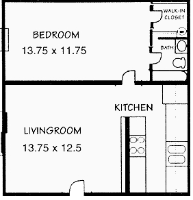 1BR/1BA - Papermill Square