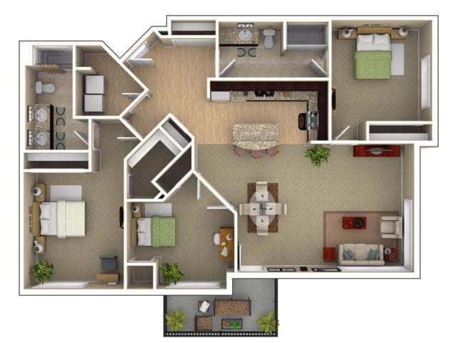 Floorplan - The View at Long Lake