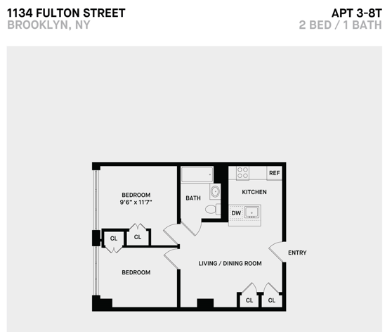 Floorplan - 1134 Fulton Street