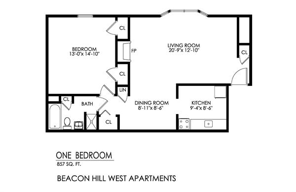 1BR/1BA - Beacon Hill West