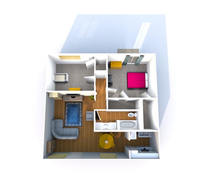B1 - 2 bed / 1 bath unit - Westover Trails- a Warner Alan Property