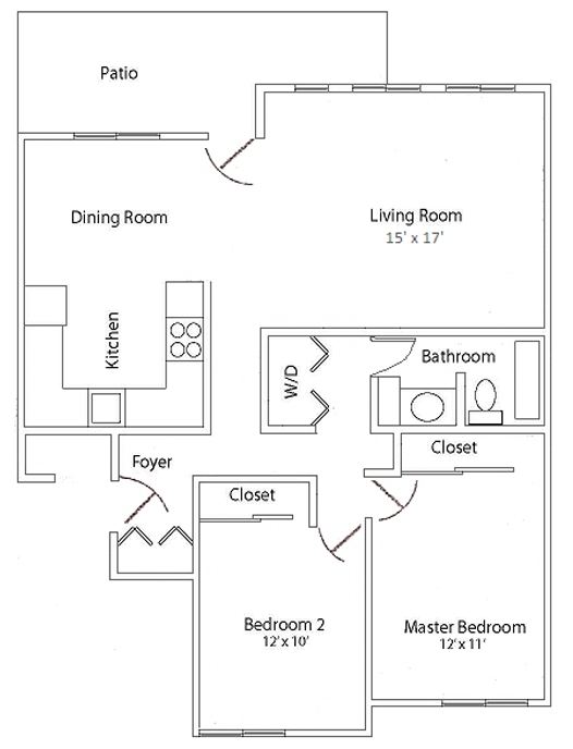 2BR/1BA - Fairmount Park Apartments