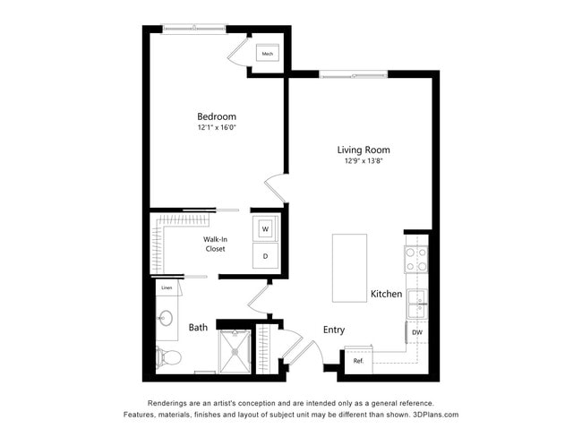 Floorplan - The Winslow 62+ Apartments