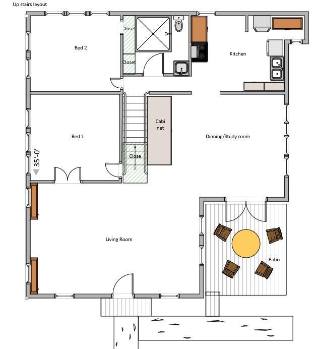 main floor layout - 1413 Ross St