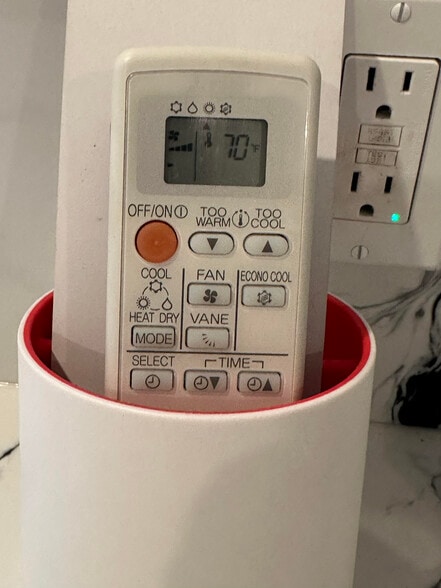 Mini-split heater/AC remote - 2534 Napier Ct