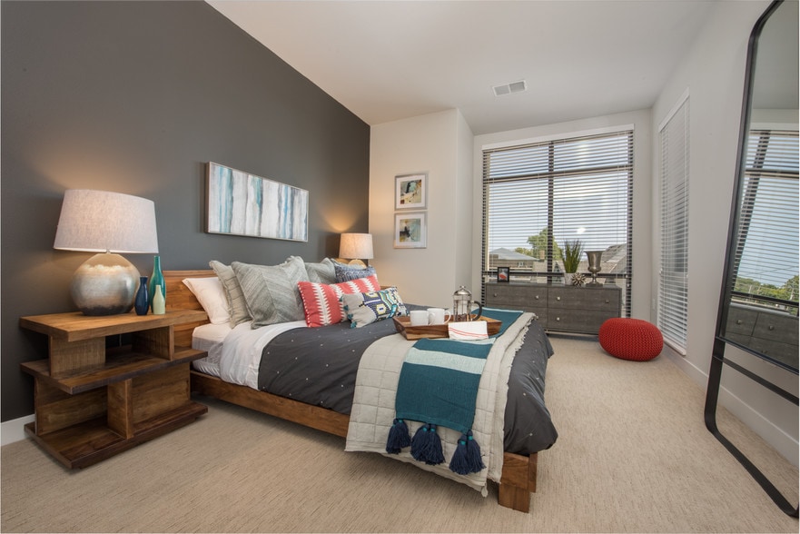 State Street Station Master Bedroom With Floor To Ceiling Windows - State Street Station