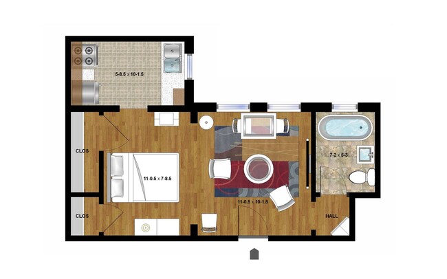 Floorplan - Dayton Apartments