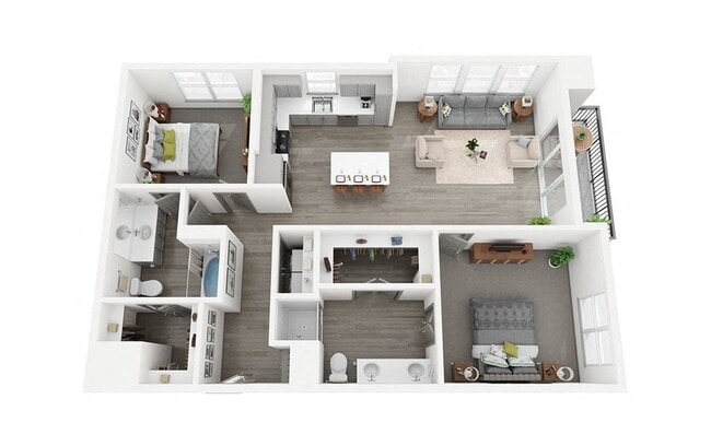 Floorplan - The Haywood Apartments