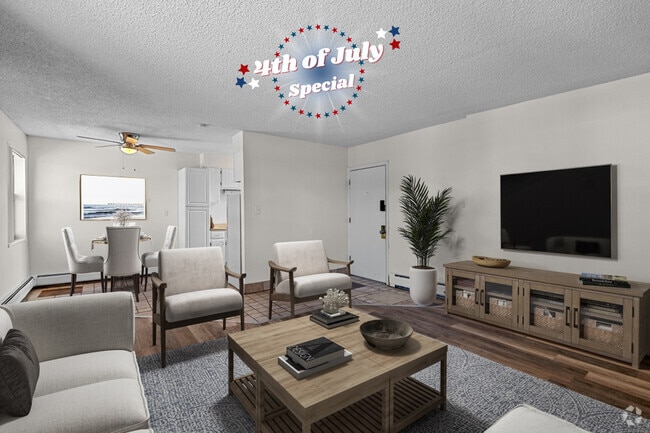 2 BR, 1 BA - Living Room - Flats at Fitz
