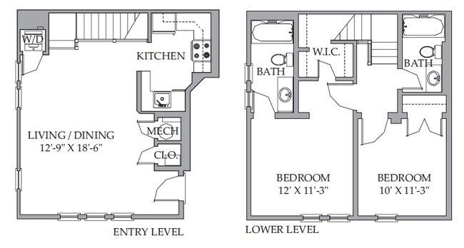 2BR/2BA - Polk Court Apartments