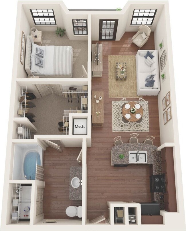 Floorplan - CREEKSIDE VUE APARTMENTS