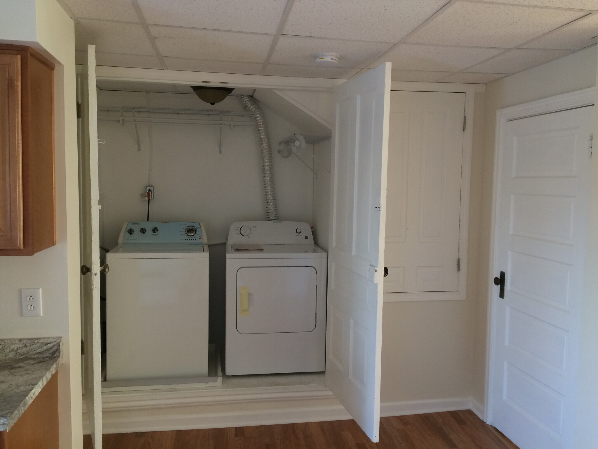 Washer & Dryer Closet with Doors Open - 4512 Liberty Ave