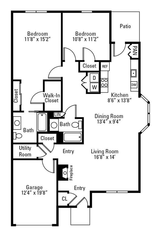 Floorplan - Villas of Victor and Regency Townhomes