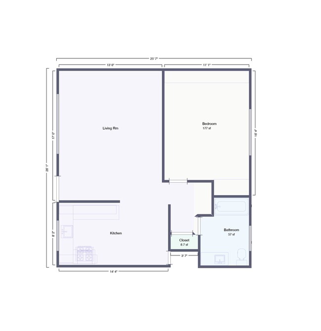 Floorplan - Fashion Lane Apts