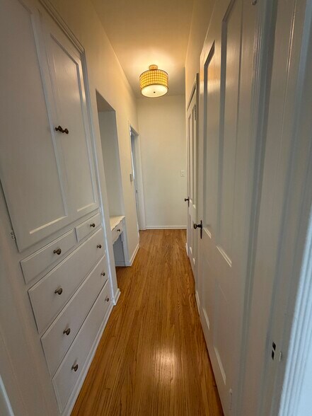 Hallway with Built-Ins - 1068 S Orange Grove Ave