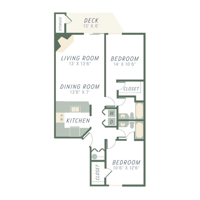 Floorplan - The Dock at Surprise Lake