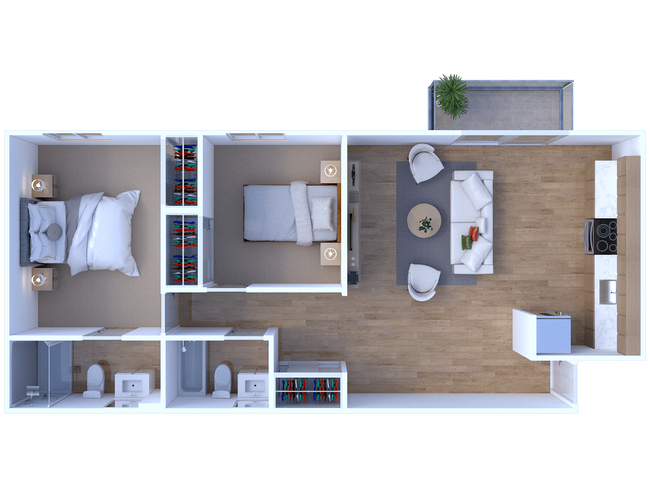GoshenTerrace 2BD 2Bath 911sqft - Goshen Terrace