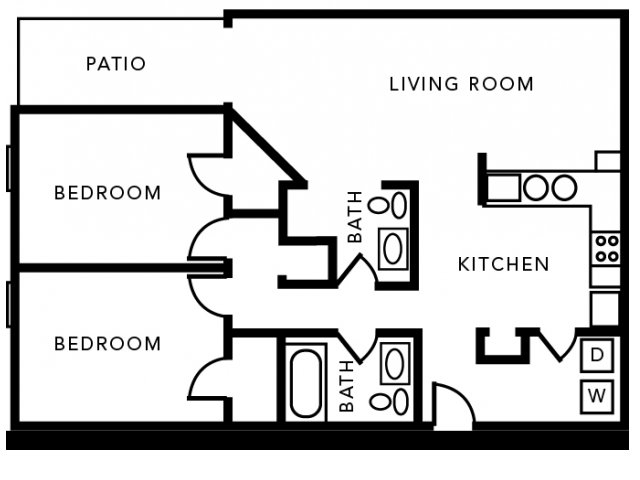 2BR/2BA - The Quarters at W Lafayette - Student Living