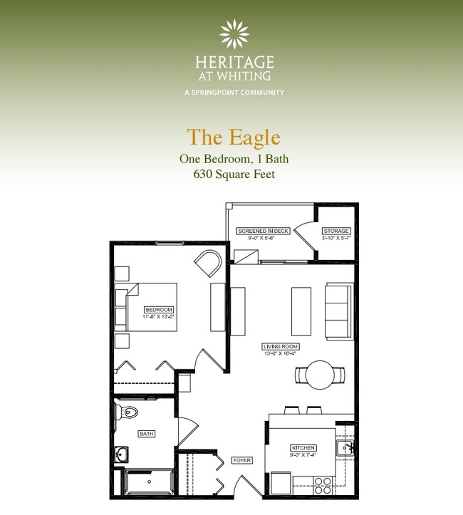 Floorplan - Heritage at Whiting - 55 and Older Community