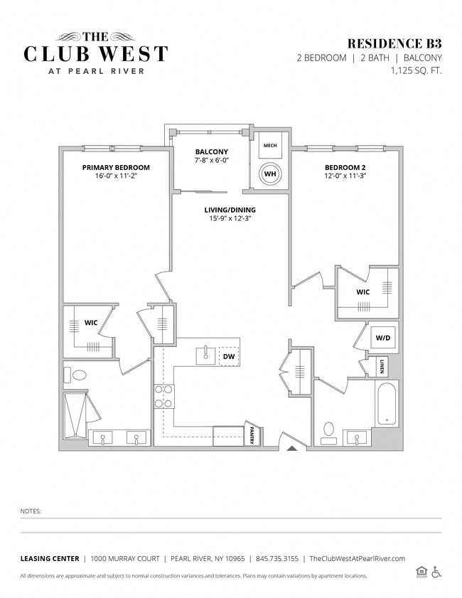 Floorplan - The Club West at Pearl River