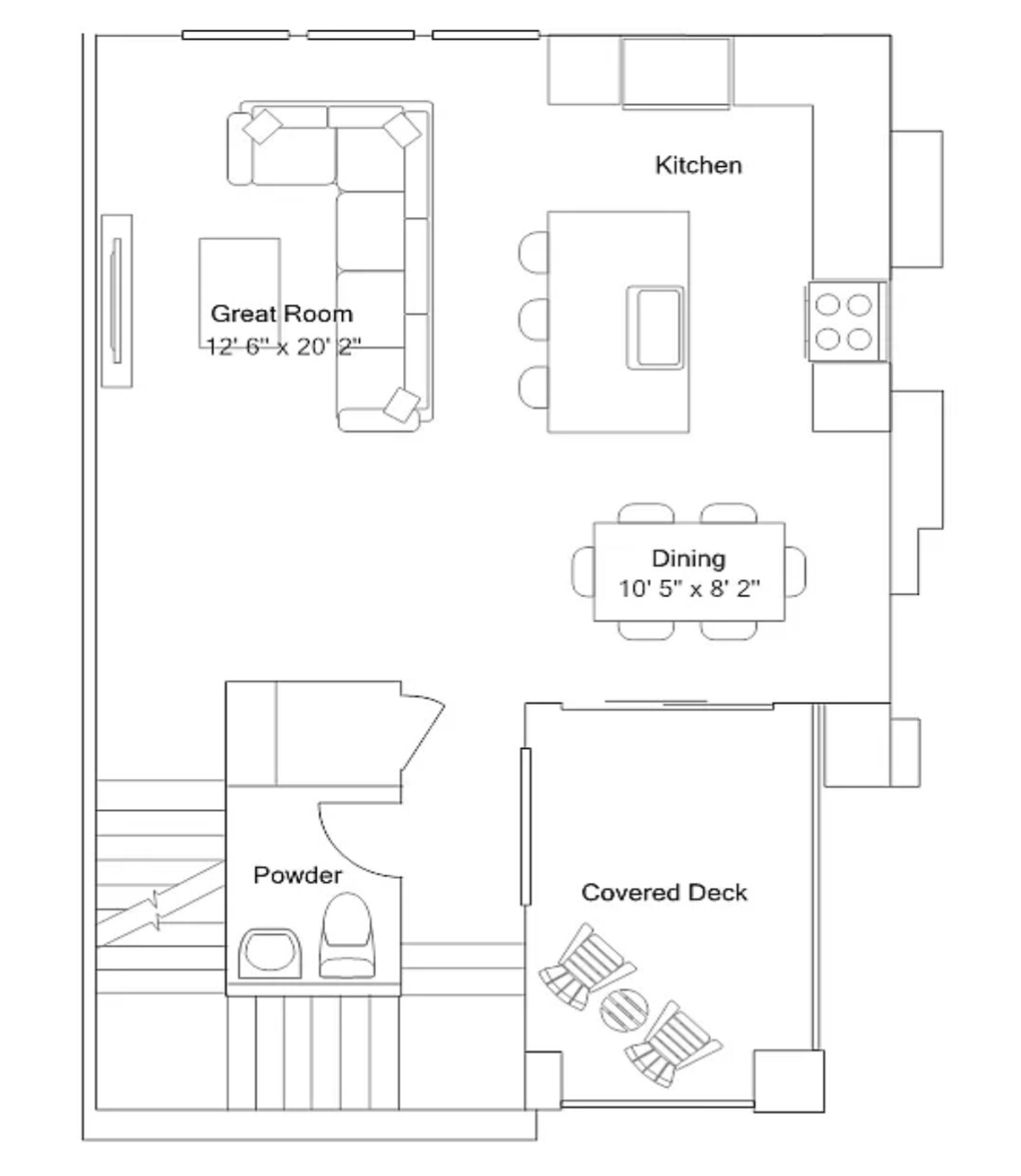 Floor plan - second floor - 438 Caliper Way