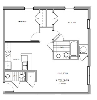 2BR/1.5BA - Dill Building