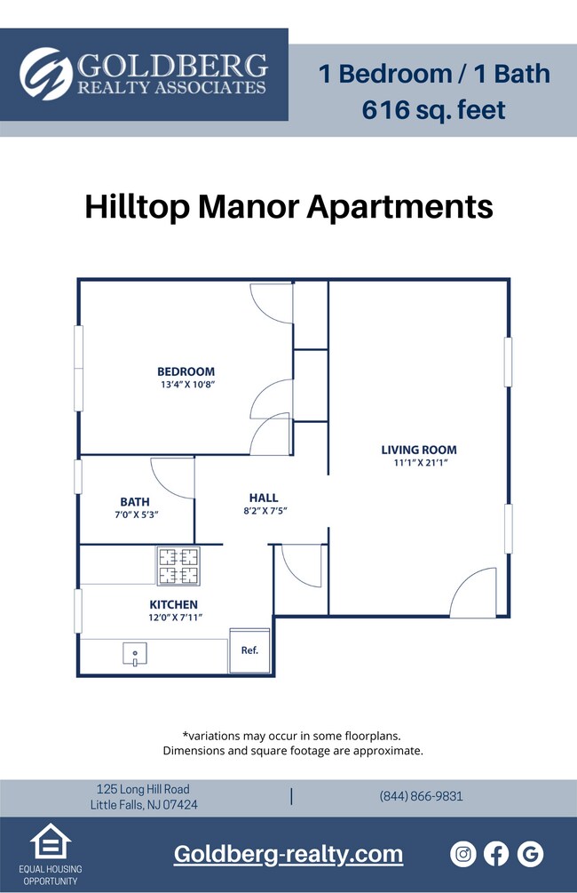 Floorplan - Hilltop Manor Apartments