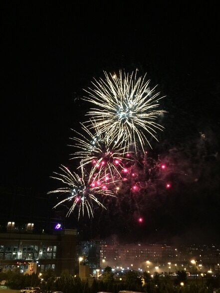 Fireworks from the balcony - 2261 Blake Street