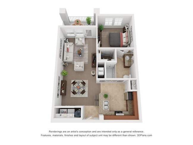 Floorplan - Town West Senior Living Apartments