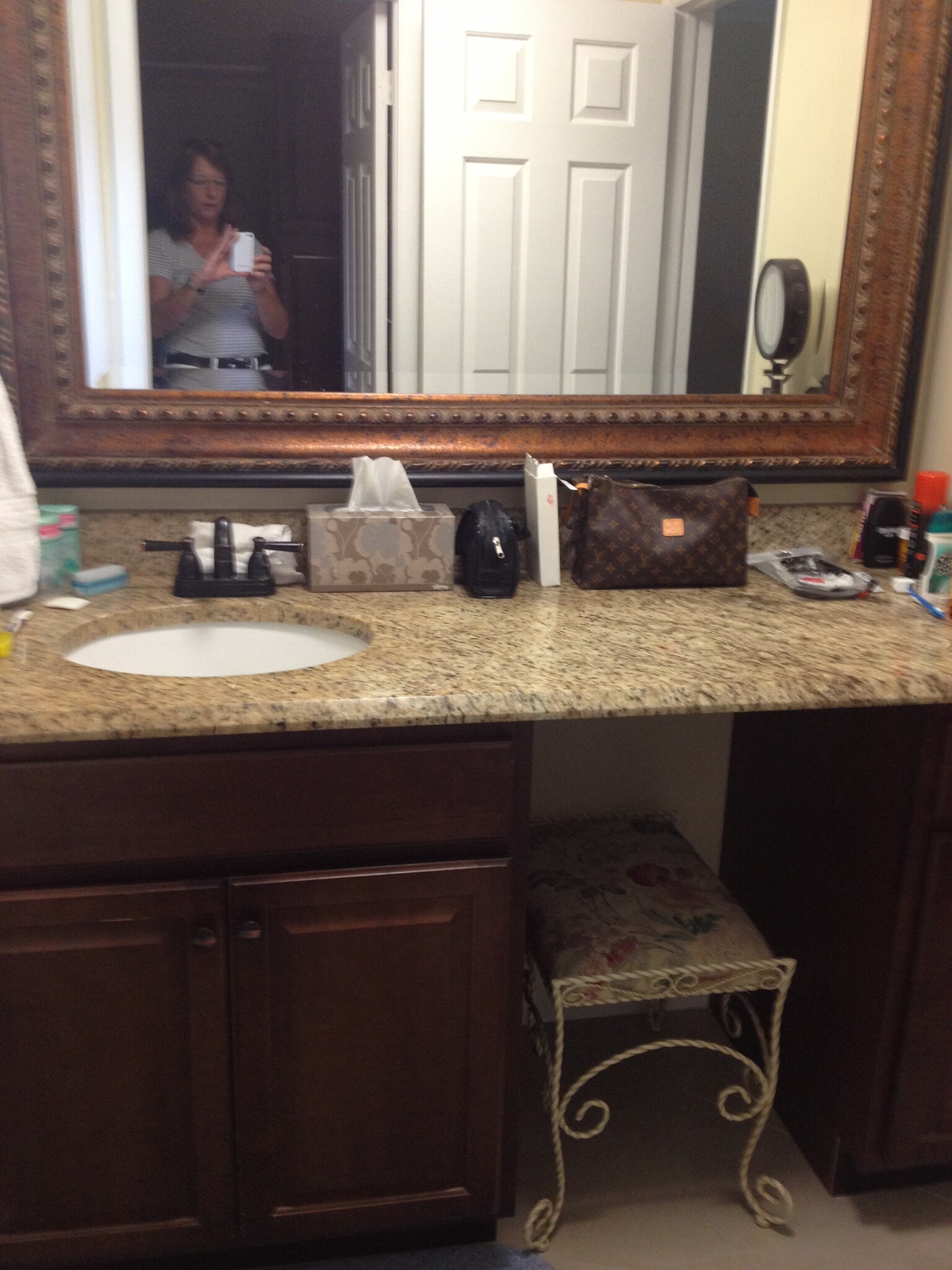master granite bathroom - 135 Deer Creek Blvd
