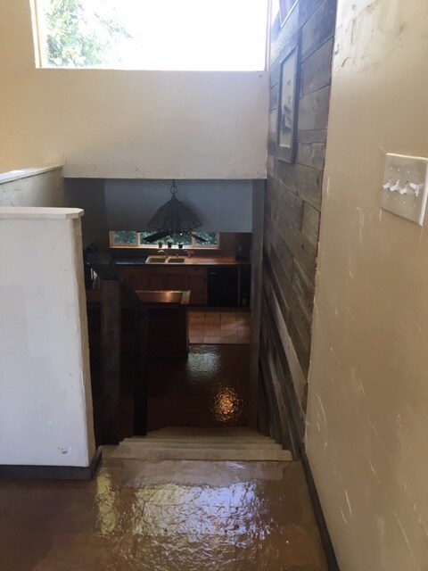 Upstairs Bedroom looking down at kitchen - 741 Main St