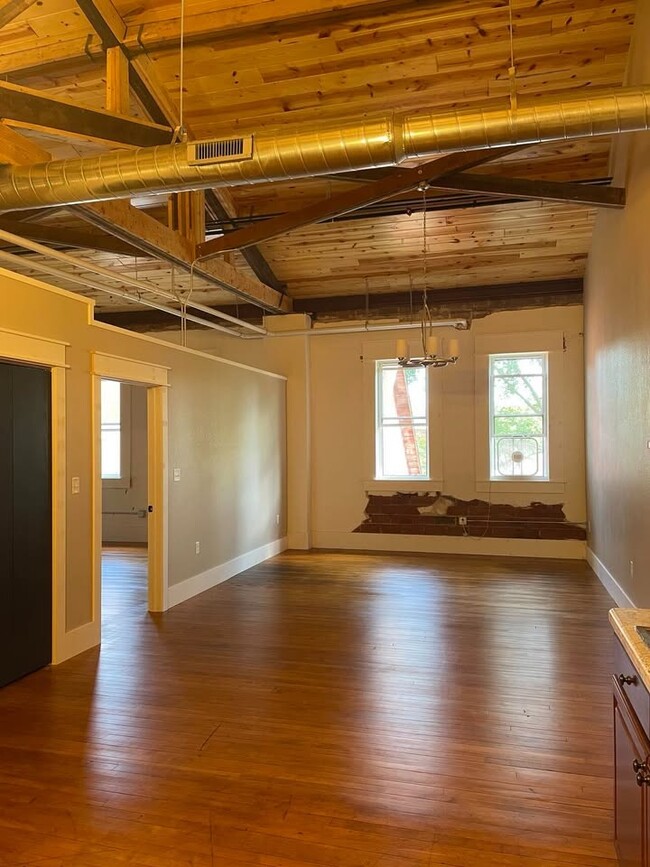 Large living and dining room. Bedroom is off to the left - 211 E Water St