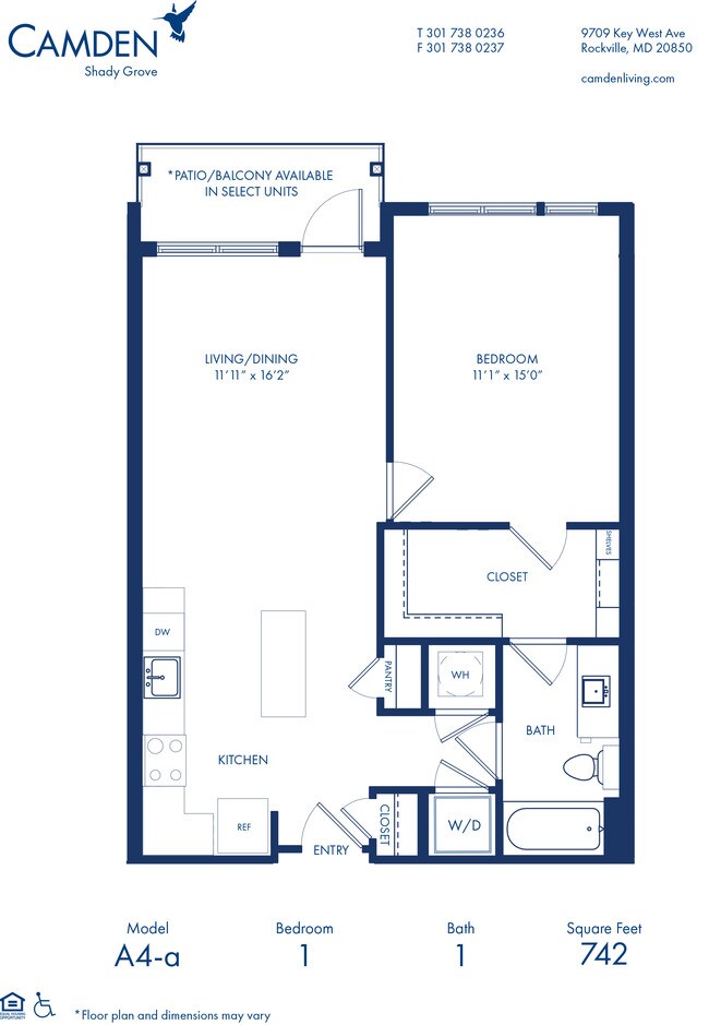 Floorplan - Camden Shady Grove