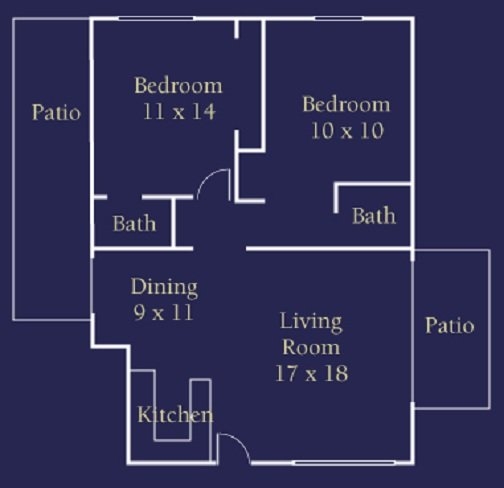 2BR/2BA - Villa Del Mar Apartments