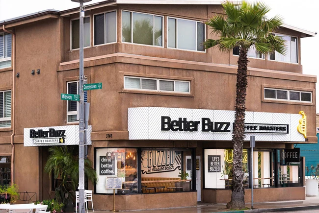 This building has an amazing coffee shop in front! Condo for lease is in the back where it is quiet. - 3745 Mission Blvd