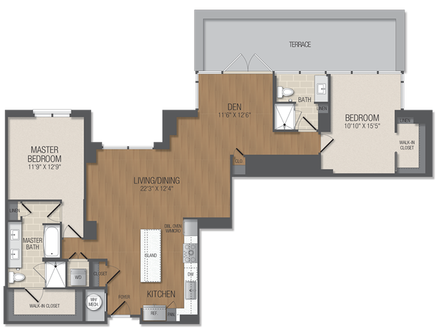 Floorplan - The Acadia at Metropolitan Park