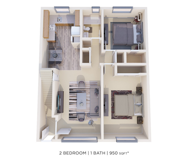 Floorplan - Lakeview Terrace Apartment Homes