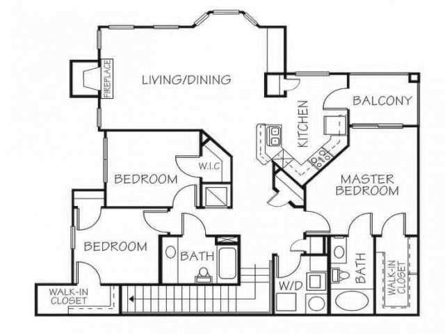 Floorplan - Stone Ridge Estates Apartments & Duplexes