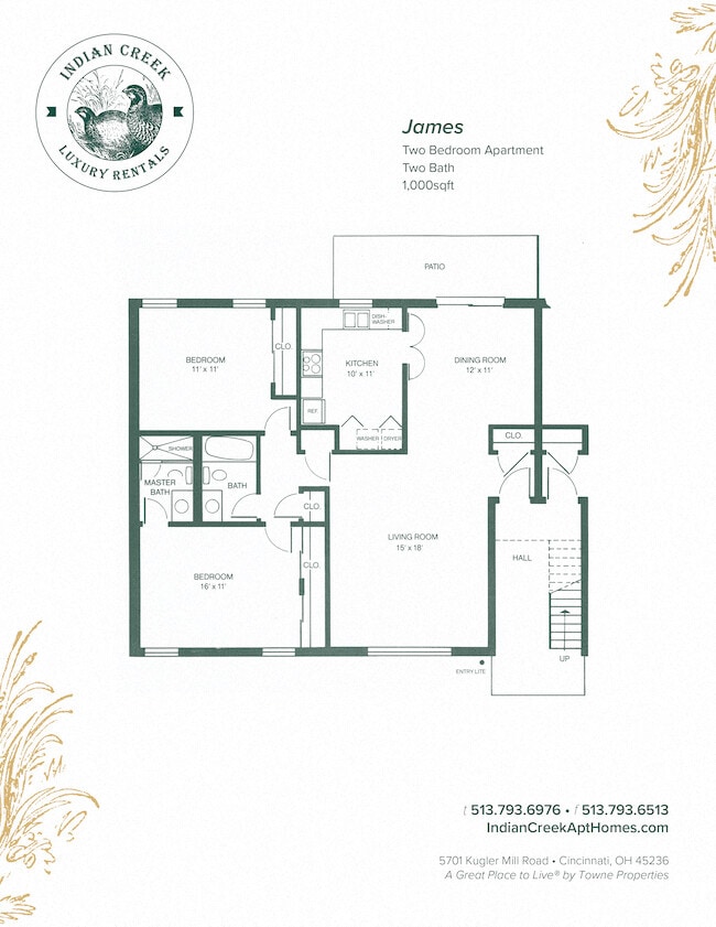 Floorplan - Indian Creek Apartments and Townhomes