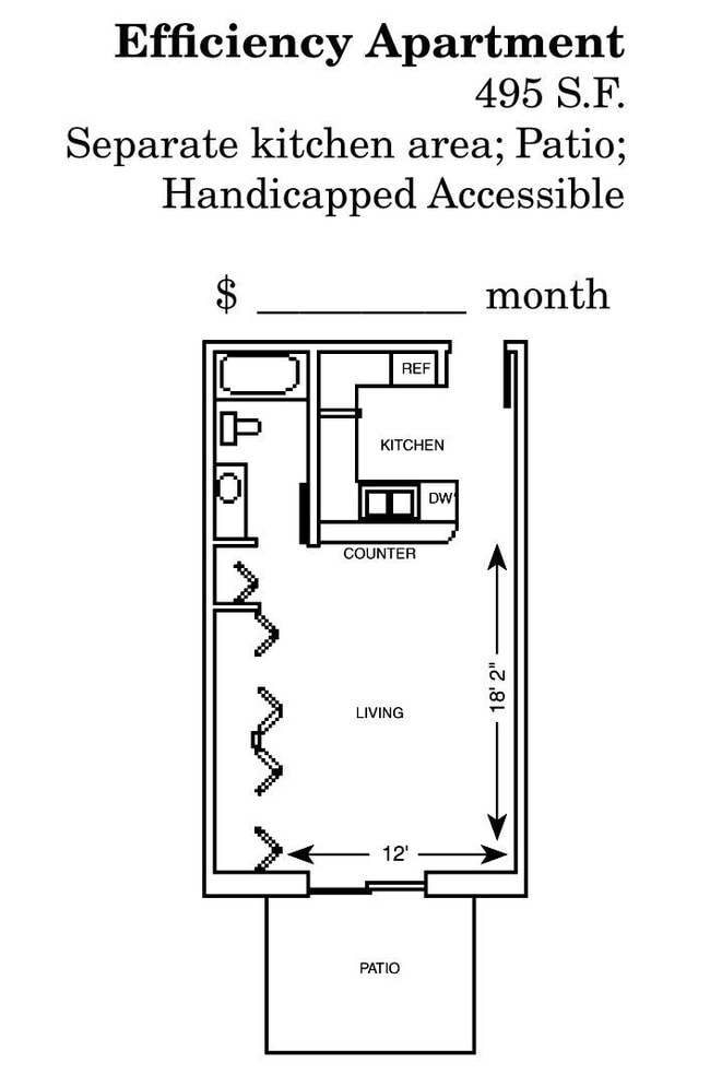 Floorplan - Cedar Glen Apartments (Phase I and II)