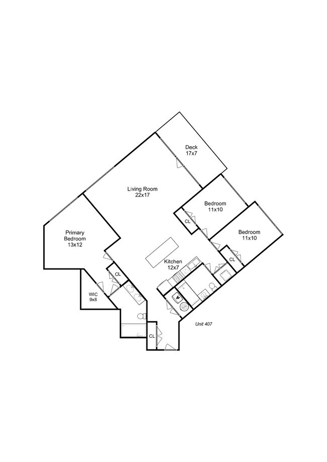 Floorplan - 3101 N Milwaukee Ave