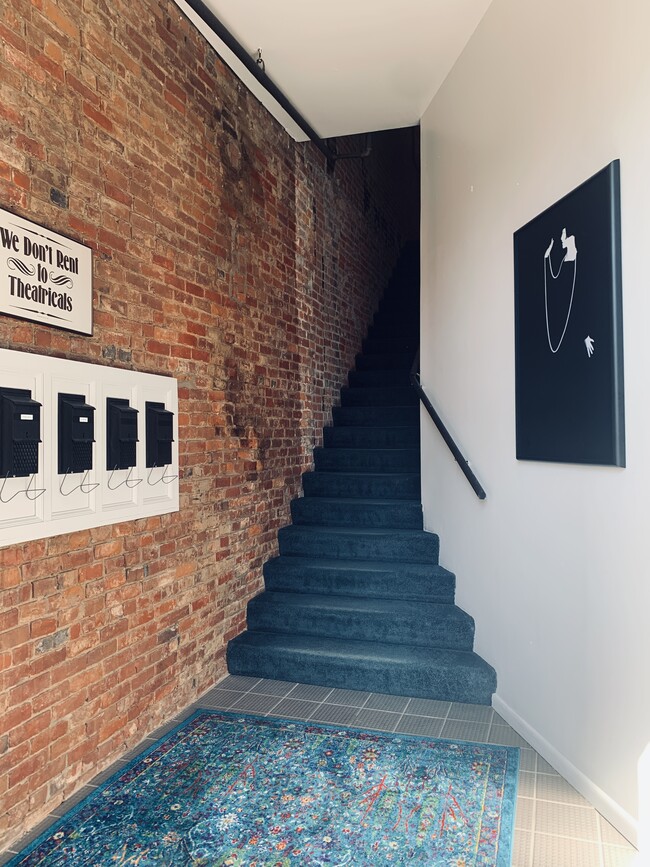 back entrance and mail - The Garland