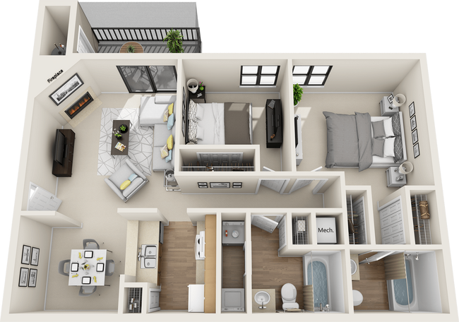 Floorplan - St. Johns Forest Apartments