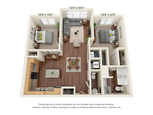 Floorplan - Preserve at Peachtree Shoals 55+ Apartments