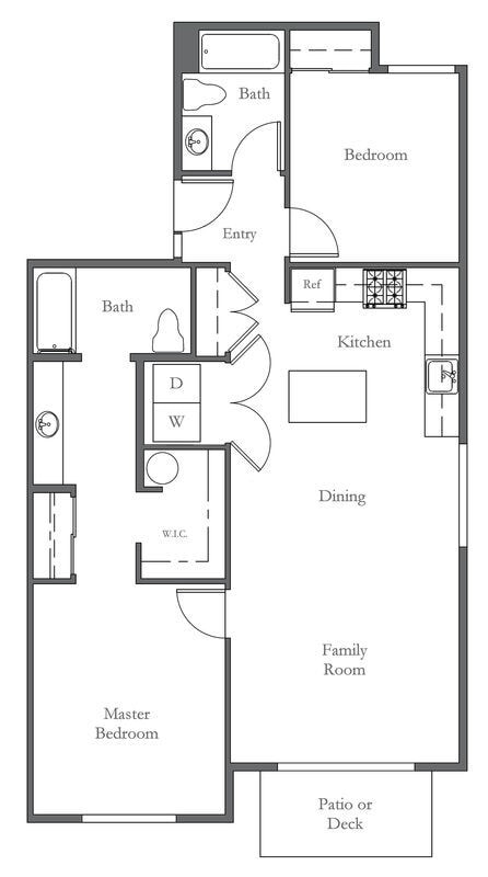 Hera floorplan - Olympus Court Apartments