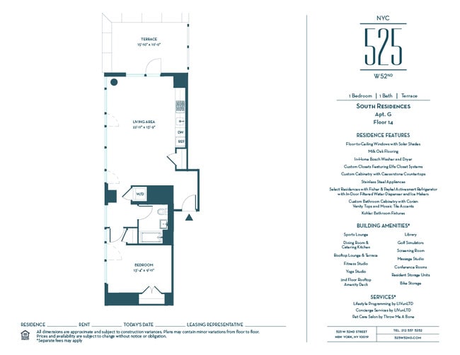 Floorplan - 525 West 52nd